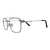 Full Rim Metal Rectangle Silver Medium Vision Express 29512MF Eyeglasses