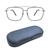 Full Rim Metal Rectangle Silver Medium Vision Express 29512MF Eyeglasses