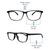 Full Rim Acetate Rectangle Blue Medium Vision Express 29520AF Eyeglasses