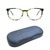 Full Rim Acetate Round Green Unisex Medium Vision Express 12086AF Eyeglasses