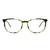 Full Rim Acetate Round Green Unisex Medium Vision Express 12086AF Eyeglasses