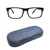 Full Rim Acetate Wayfarer Black Medium Vision Express 12087AF Eyeglasses