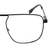Full Rim Metal Rectangle Black Medium Heritage HEOM0022 Eyeglasses