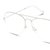 Half Rim Stainless steel Aviator Silver Medium Unofficial UNOM0068 Eyeglasses