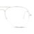 Half Rim Stainless steel Aviator Silver Medium Unofficial UNOM0068 Eyeglasses