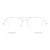 Half Rim Stainless steel Aviator Silver Medium Unofficial UNOM0068 Eyeglasses
