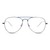 Full Rim Stainless Steel Aviator Blue Medium Unofficial UNOT0045 Eyeglasses