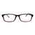 Blue Shield (Zero Power) Computer Glasses : Full Rim Rectangle Black Polycarbonate Medium 12033B