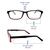 Blue Shield (Zero Power) Computer Glasses : Full Rim Rectangle Black Polycarbonate Medium 12033B