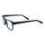 Blue Shield (Zero Power) Computer Glasses : Full Rim Round Blue Polycarbonate Medium 12056B