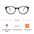 Blue Shield (Zero Power) Kids Computer Glasses: Round Black Acetate Small 61403AF