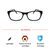 Blue Shield (Zero Power) Kids Computer Glasses: Oval Black Acetate Medium 61406AF