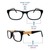 Blue Shield (Zero Power) Kids Computer Glasses: Oval Black Acetate Medium 61406AF