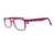 Blue Shield (Zero Power) Kids Computer Glasses : Rectangle Pink Acetate Large 61409AF