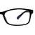 Blue Shield (Zero Power) Computer Glasses: Full Rim Rectangle Black TR90 Unisex Medium 29551B