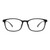 Blue Shield (Zero Power) Computer Glasses: Full Rim Oval Black TR90 Medium 49120B