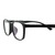 Blue Shield (Zero Power) Computer Glasses: Full Rim Oval Black TR90 Medium 49120B