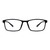 Blue Shield (Zero Power) Computer Glasses: Full Rim Oval Black TR90 Medium 49121B