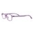 Blue Shield (Zero Power) Computer Glasses: Full Rim Oval Purple TR90 Medium 49121B