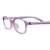 Blue Shield (Zero Power) Computer Glasses: Full Rim Oval Purple TR90 Medium 49121B