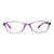 Blue Shield (Zero Power) Computer Glasses: Full Rim Oval Purple TR90 Medium 49121B