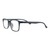 Blue Shield (Zero Power) Computer Glasses: Full Rim Rectangle Grey TR90 Unisex Medium 29552B