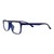 Blue Shield (Zero Power) Computer Glasses: Full Rim Rectangle Blue TR90 Unisex Medium 29552B