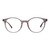 Blue Shield (Zero Power) Computer Glasses: Full Rim Round Pink TR90 Medium 29553B