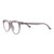 Blue Shield (Zero Power) Computer Glasses: Full Rim Round Pink TR90 Medium 29553B