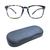 Blue Shield (Zero Power) Computer Glasses: Full Rim Round Pink Polycarbonate Medium 29554B