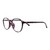 Blue Shield (Zero Power) Computer Glasses: Full Rim Round Wine Polycarbonate Medium 29555B
