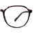 Blue Shield (Zero Power) Computer Glasses: Full Rim Round Wine Polycarbonate Medium 29555B