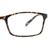 Blue Shield (Zero Power) Computer Glasses: Full Rim Rectangle Brown Polycarbonate Medium 29556B
