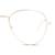 Full Rim Stainless steel Aviator Gold Medium Unofficial UNOM0072 Eyeglasses