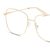 Full Rim Stainless steel Square Gold Large Unofficial UNOF0305 Eyeglasses