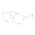 Full Rim Stainless steel Square Gold Large Unofficial UNOF0305 Eyeglasses