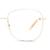 Full Rim Stainless steel Square Gold Large Unofficial UNOF0305 Eyeglasses