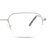 Half Rim Titanium Rectangle Silver Medium Heritage HEOM5028 Eyeglasses