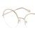 Half Rim Stainless steel Round Gold Female Medium Sensaya SYOF0001 Eyeglasses