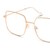 Full Rim Stainless steel Square Pink Female Medium Unofficial UNOF0074 Eyeglasses