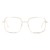 Full Rim Stainless steel Square Pink Female Medium Unofficial UNOF0074 Eyeglasses