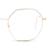 Full Rim Stainless steel Round Pink Female Medium Unofficial UNOF0189 Eyeglasses