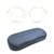 Full Rim Stainless steel Round Pink Female Medium Unofficial UNOF0189 Eyeglasses