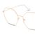Full Rim Stainless steel Round Pink Female Medium Unofficial UNOF0189 Eyeglasses