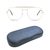 Full Rim Stainless steel Aviator Gold Male Large Unofficial UNOM0267 Eyeglasses