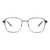 Full Rim Stainless steel Square Black Male Large Unofficial UNOM0258 Eyeglasses