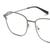 Full Rim Stainless steel Square Black Male Large Unofficial UNOM0258 Eyeglasses