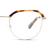 Full Rim Stainless steel Round Brown Male Medium Unofficial UNOM0260 Eyeglasses