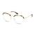 Full Rim Stainless steel Round Brown Male Medium Unofficial UNOM0260 Eyeglasses