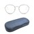 Full Rim Stainless steel Round Black Female Medium Unofficial UNOF0065 Eyeglasses